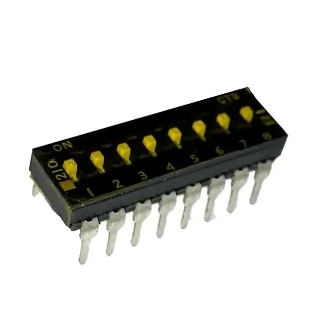 210-8MSTD (SWITCH SLIDE DIP SPST 100MA 20V)
