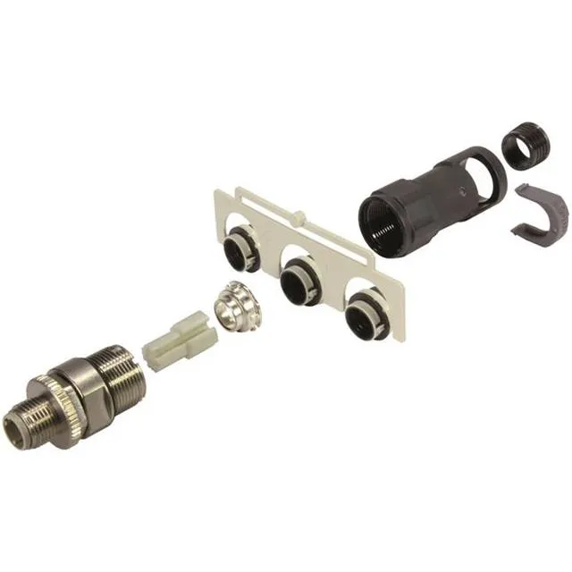 21038821411 (M12 D-CODE 4PIN MALE SHIELDED CR)