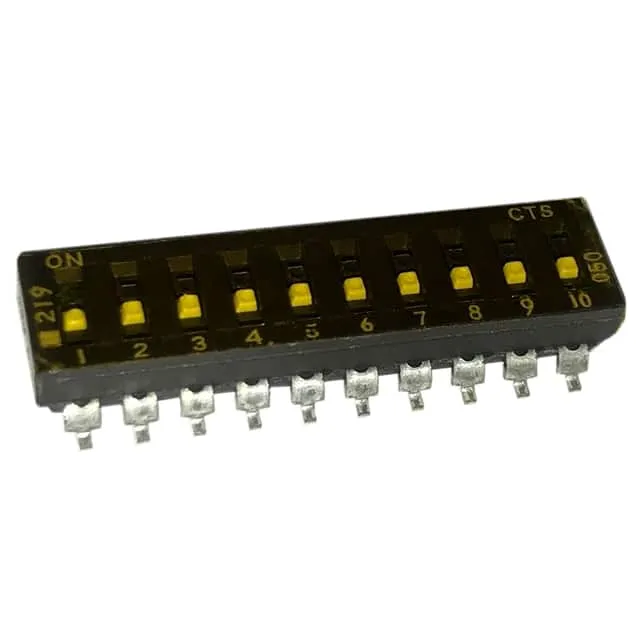 219-10LPSTF (SWITCH SLIDE DIP SPST 100MA 20V)