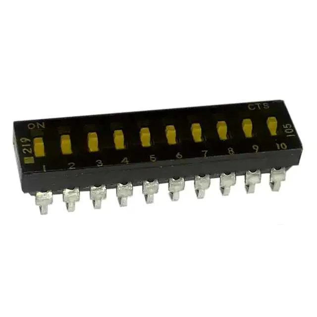 219-10MSTJR (SWITCH SLIDE DIP SPST 100MA 20V)