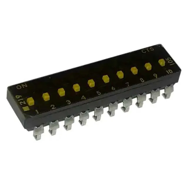 219-10MSTJF (SWITCH SLIDE DIP SPST 100MA 20V)