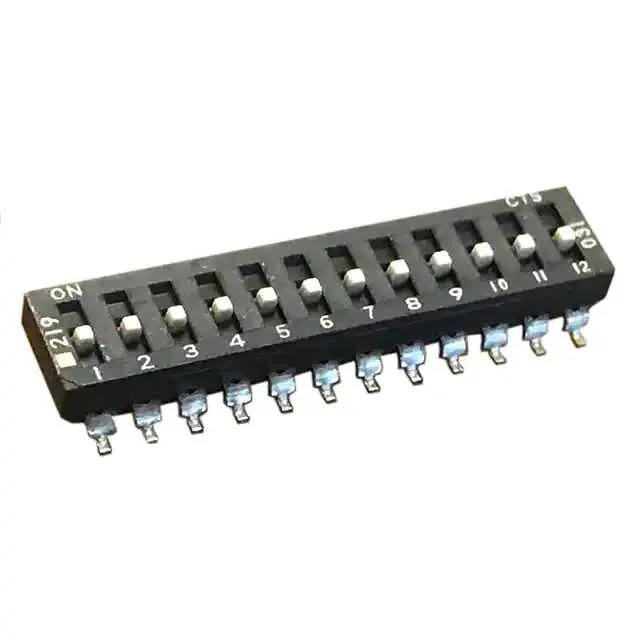 219-12ESF (SWITCH SLIDE DIP SPST 100MA 20V)