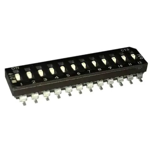 219-12LPSR (SWITCH SLIDE DIP SPST 100MA 20V)