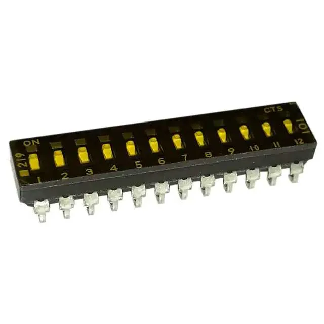 219-12LPSTJ (SWITCH SLIDE DIP SPST 100MA 20V)