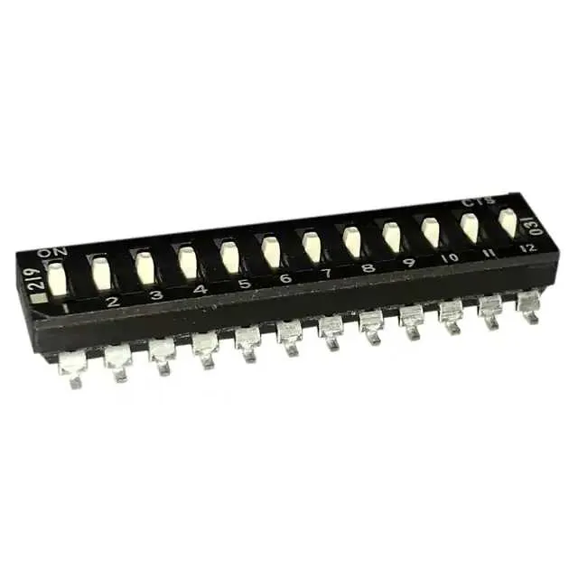 219-12MS (SWITCH SLIDE DIP SPST 100MA 20V)