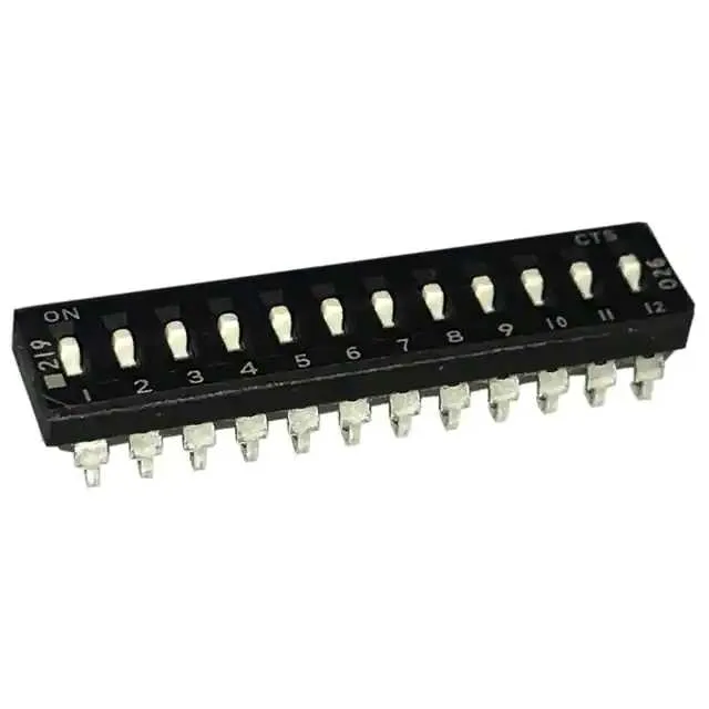 219-12MSJ (SWITCH SLIDE DIP SPST 100MA 20V)