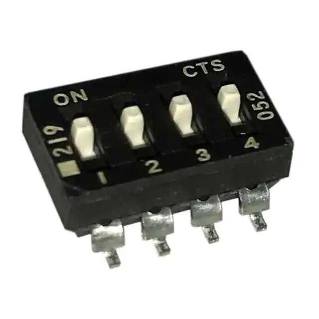 219-4ES (SWITCH SLIDE DIP SPST 100MA 20V)