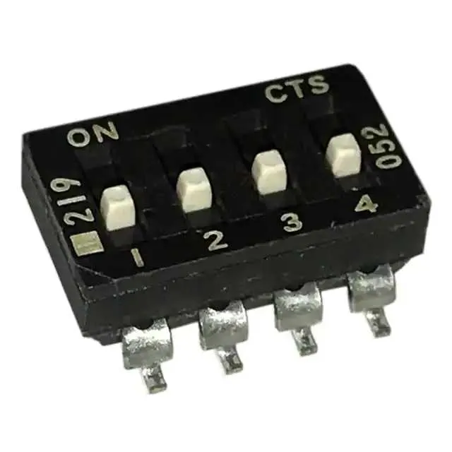 219-4ESF (SWITCH SLIDE DIP SPST 100MA 20V)