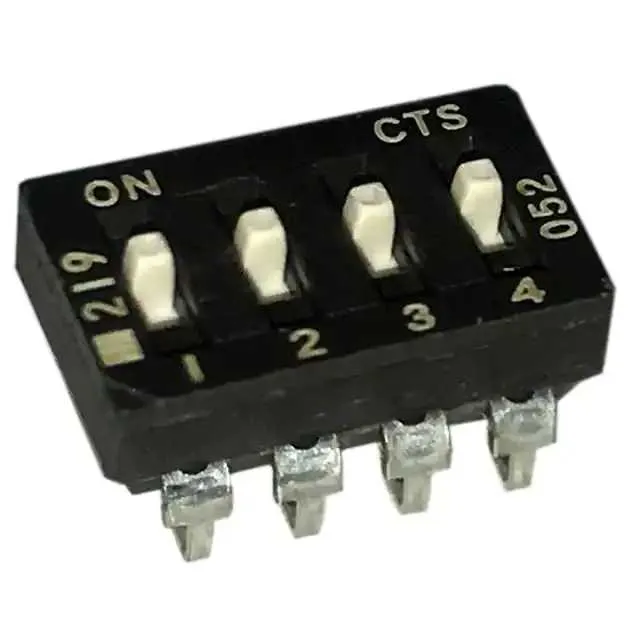 219-4ESJ (SWITCH SLIDE DIP SPST 100MA 20V)