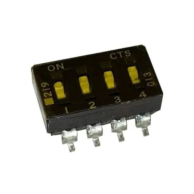 219-4LPST (SWITCH SLIDE DIP SPST 100MA 20V)