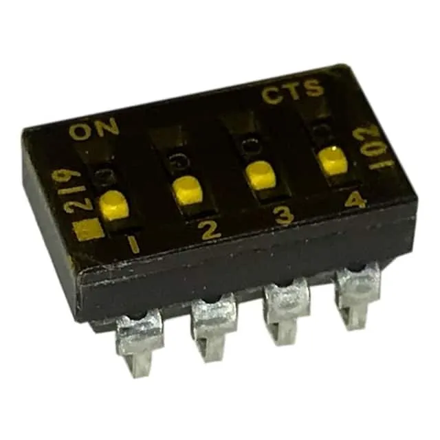 219-4LPSTJF (SWITCH SLIDE DIP SPST 100MA 20V)