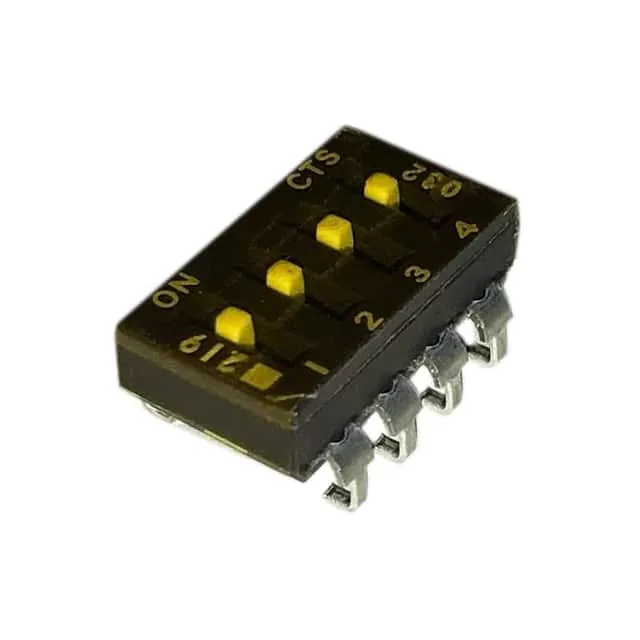 219-4LPSTJ (SWITCH SLIDE DIP SPST 100MA 20V)
