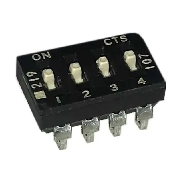 219-4MSJR (SWITCH SLIDE DIP SPST 100MA 20V)