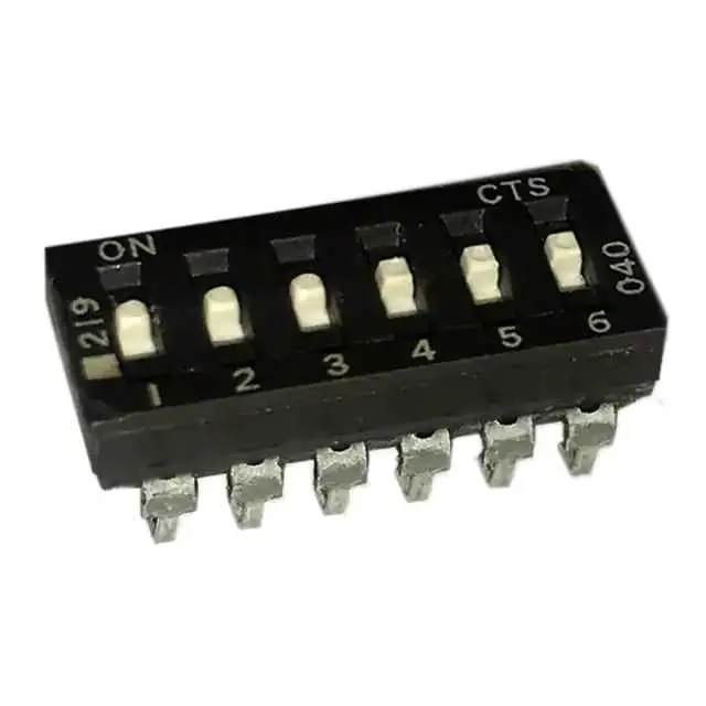 219-6LPSJR (SWITCH SLIDE DIP SPST 100MA 20V)