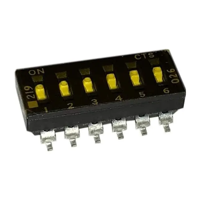 219-6LPSTR (SWITCH SLIDE DIP SPST 100MA 20V)