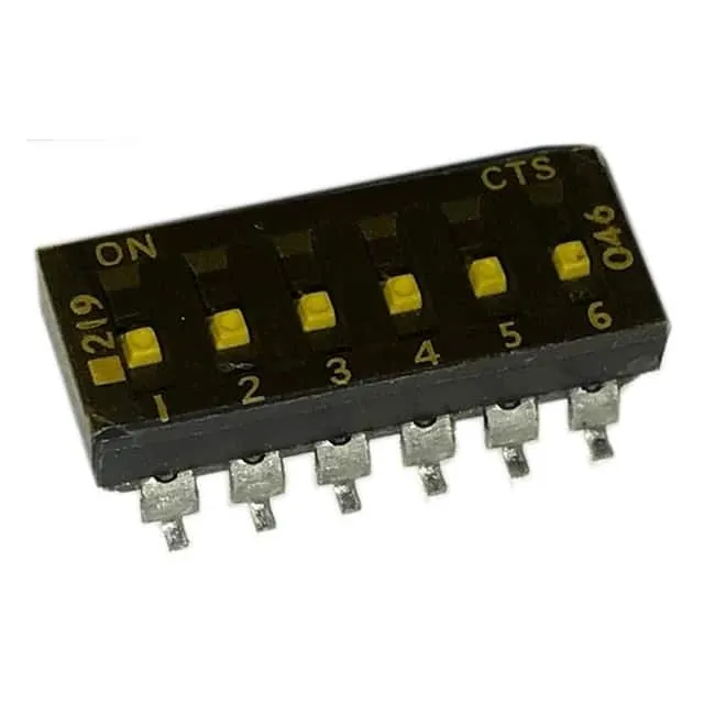 219-6LPSTF (SWITCH SLIDE DIP SPST 100MA 20V)
