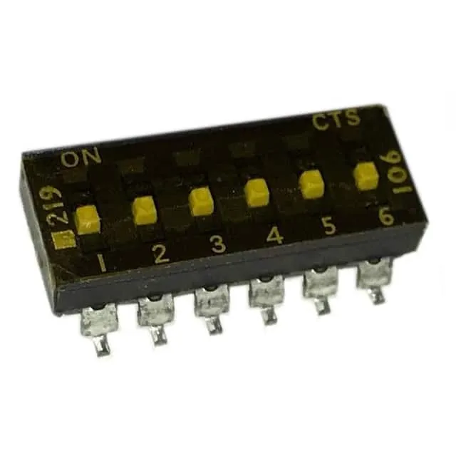 219-6MSTF (SWITCH SLIDE DIP SPST 100MA 20V)