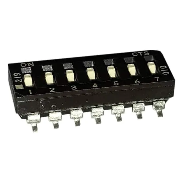 219-7LPS (SWITCH SLIDE DIP SPST 100MA 20V)