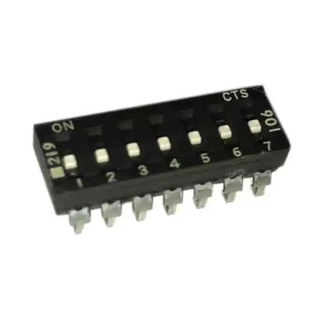 219-7LPSJF (SWITCH SLIDE DIP SPST 100MA 20V)