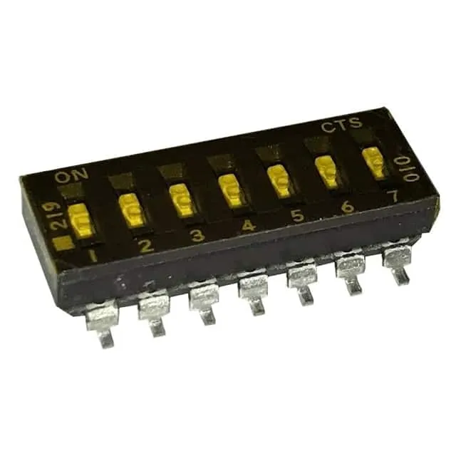 219-7LPST (SWITCH SLIDE DIP SPST 100MA 20V)
