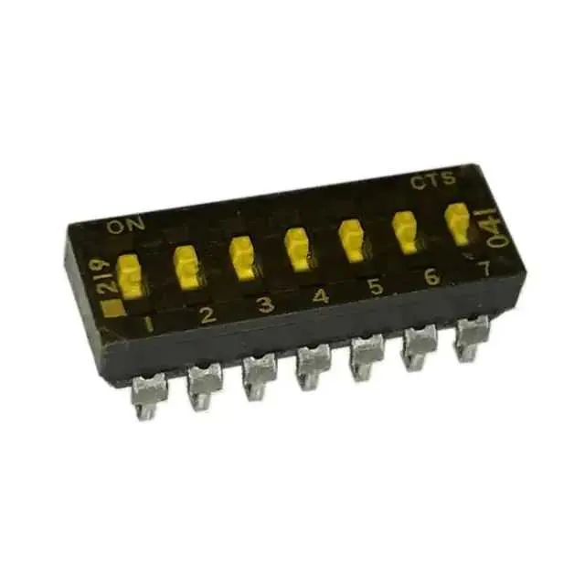 219-7MSTJR (SWITCH SLIDE DIP SPST 100MA 20V)