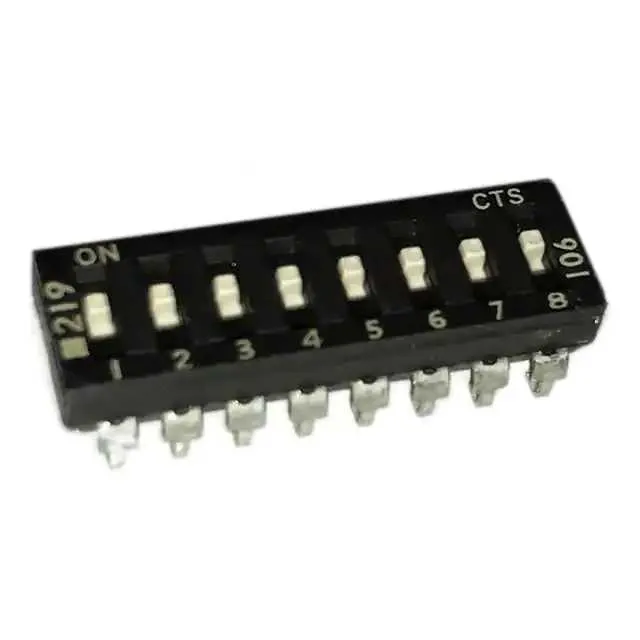 219-8LPSJ (SWITCH SLIDE DIP SPST 100MA 20V)