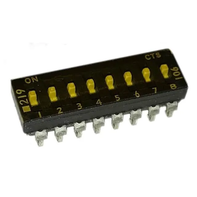 219-8MSTJR (SWITCH SLIDE DIP SPST 100MA 20V)