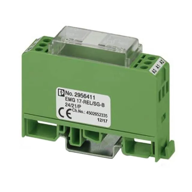 2956411 (RELAY MODULE DIN RAIL 1PDT 24VDC)