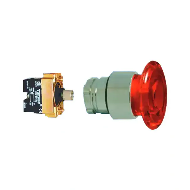2ALMPP4LB-110 (SWITCH PB ILLUM MUSHRM RED)