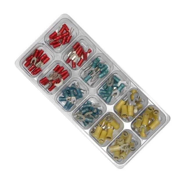 3-2110838-3 (AMP PIDG TERMINAL KIT, Connector Kit Type:Terminals &amp; Splices, Kit Contents:120-Pcs of 1/4, 4, 6, 8, 10 Stud Size Pre-Insulated Short Spring Spade Tongue Terminals, Product Range:PIDG Series RoHS Compliant: YesСрок поставки 5-10 дней)