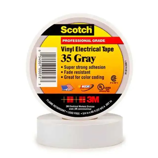 35-GRAY-1/2 (TAPE ELECTRICAL GRY 1/2X 6.7YDS")
