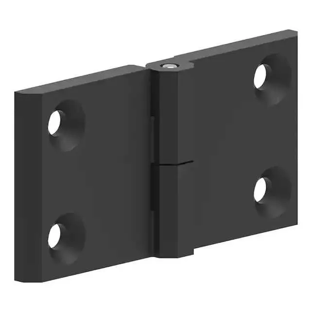 399126 (LEAF HINGE 60X120 ZAMAK BLACK PO)