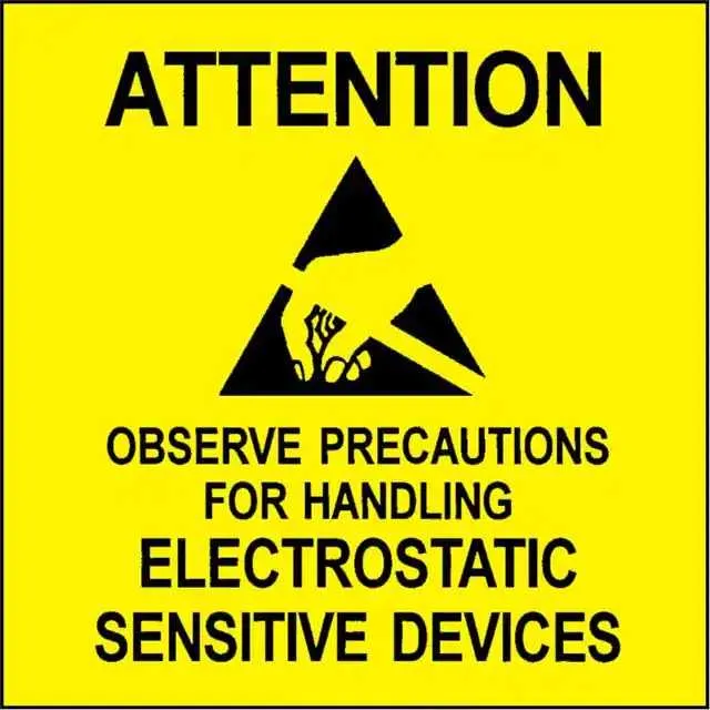47500 (SIGN ESD/STATIC WARN 2X2" 500PC")