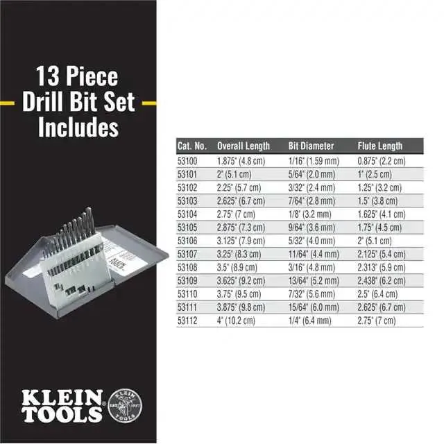 53002 (13-PC REGULAR-POINT DRILL-BIT SE)