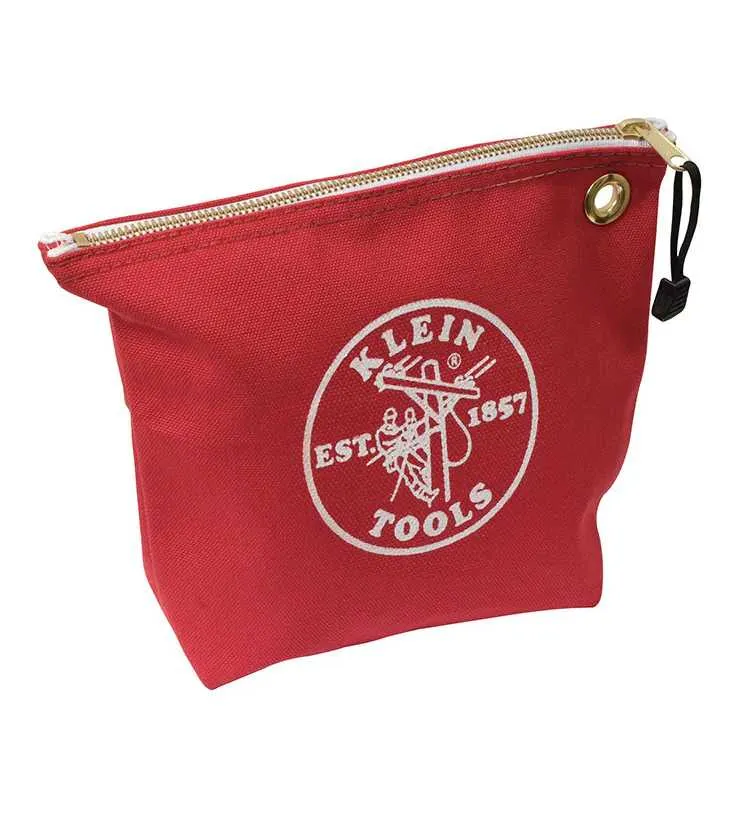 5539RED (CANVAS ZIPPER BAG- CONSUMABLES,)