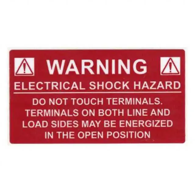 596-00233 (LABEL ELECTRL WARN 3.75X2" 50PC")