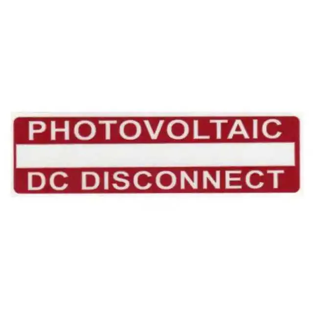 596-00238 (LABEL ID/RATINGS 3.75X1" WHT/RD")