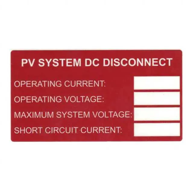 596-00241 (LABEL ID/RATINGS 3.75X2" WHT/RD")