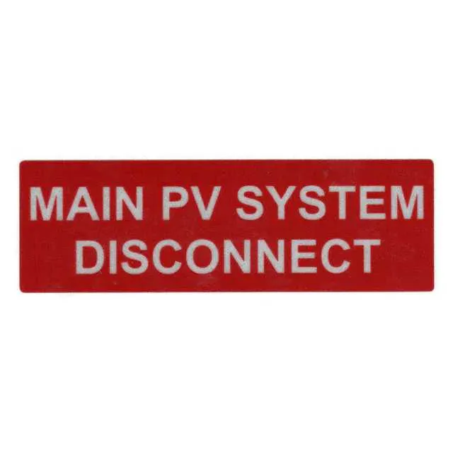 596-00243 (LABEL ID/RATNG 5.5X1.75" WHT/RD")