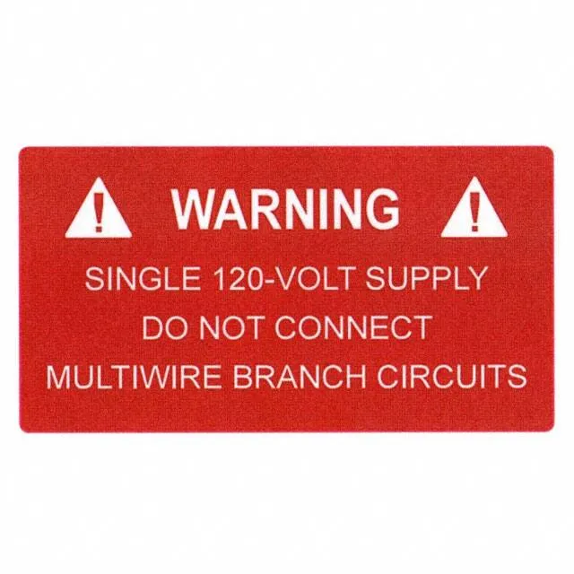 596-00325 (LABEL ELECTRL WARN 3.75X2" 50PC")