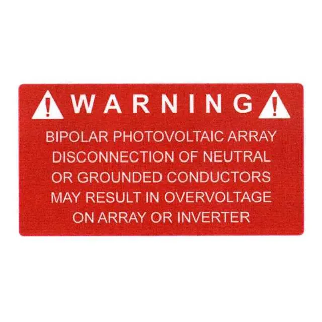 596-00326 (LABEL ELECTRL WARN 3.75X2" 50PC")