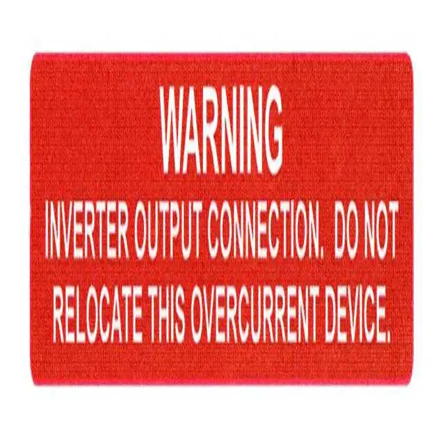 596-00368 (LABEL ELECTRL WARN 4X75" WHT/RD")