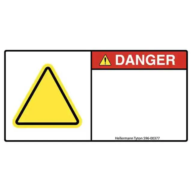 596-00377 (LABEL ELECTR WARN 5.5X2.75" 250")