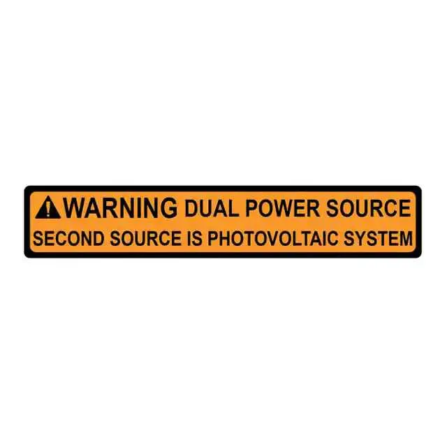596-00495 (LABEL ELECTR WARN 4.12X0.75" 50")