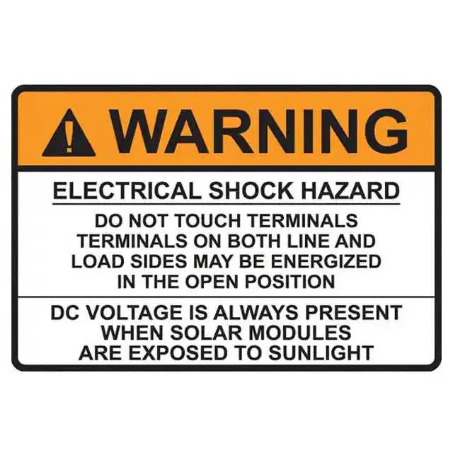 596-00496 (LABEL ELECTRL WARN 3.75X2.5" 50")