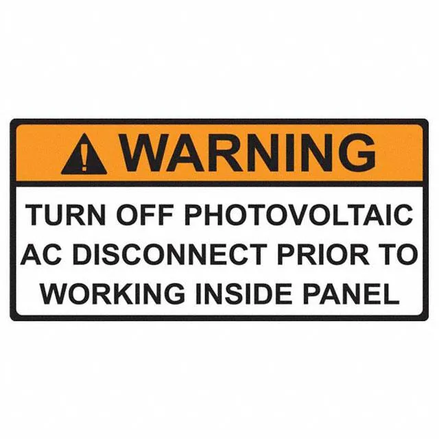 596-00499 (LABEL ELECTRL WARN 4.12X2"")