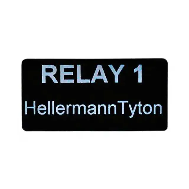596-00507 (LABEL ID/RATINGS 2X1" BLCK")
