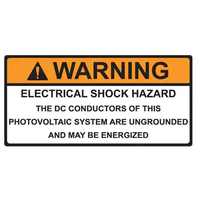 596-00588 (LABEL ELECTRL WARN 4.12X2" 50PC")