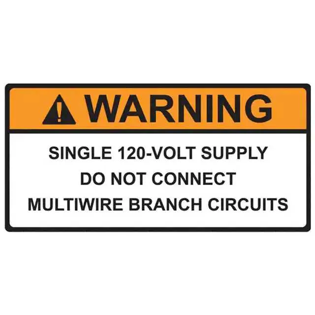 596-00591 (LABEL ELECTRL WARN 3.75X2" 50PC")