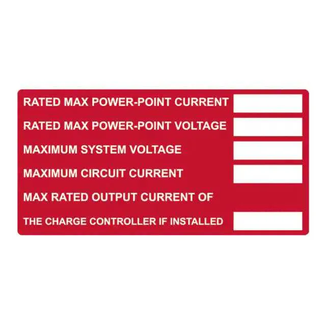 596-00653 (LABEL ID/RATINGS 4X2" 50PC")